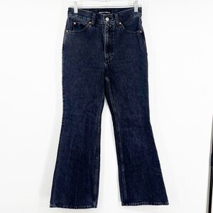 Denim Forum Aritzia The Marlene ‘60s High Rise Flare Jeans in Black